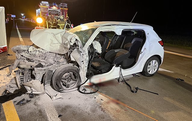 Bild: Unfall auf de Autobahn mit Todesfolge