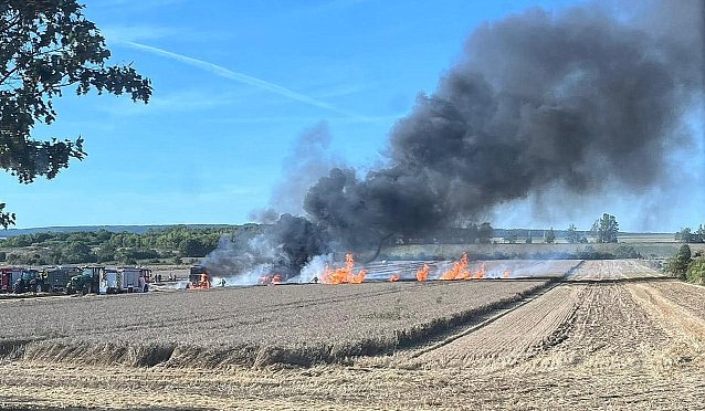 Bild: Brand bei Esperstedt gestern