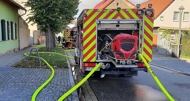 Bild: Feuerwehreinsatz bei Schupenbrand gestern Nachmittag
