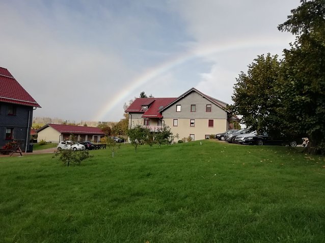 Bild: Regenbogen &uuml;ber Sophienhof