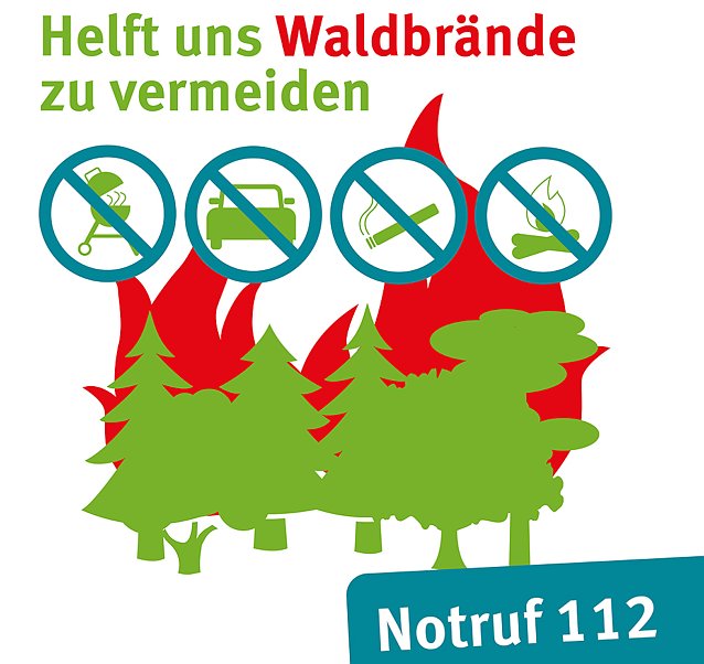 Bild: Aufkl&auml;rung tut Not: Nach wie vor ist das Fehlverhalten des Menschen eine wichtige Ursache f&uuml;r Waldbr&auml;nde