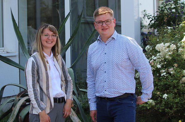 Bild: Sascha Schwerdt und Alexandra Wallroth treten f&uuml;r die SPD im Kyffh&auml;userkreis an