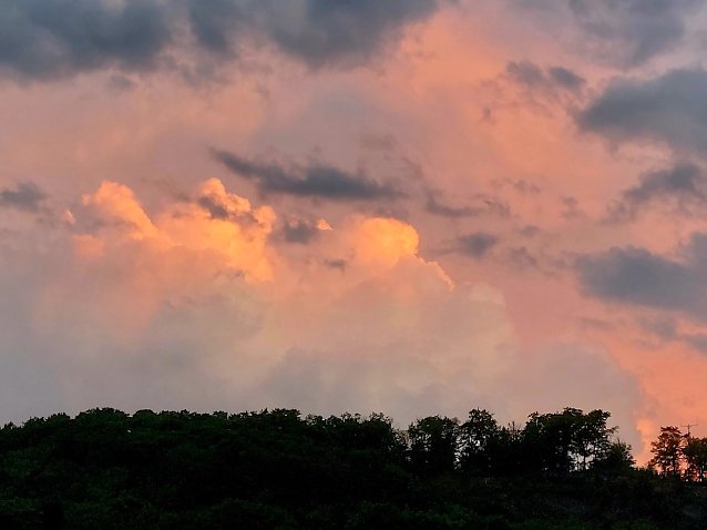 Bild: Sommergewitter &uuml;ber den Vogelberg nach Bleicherode 