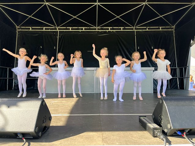 Bild: Die kleinen Ballerinas verzauberten ihr Publikum