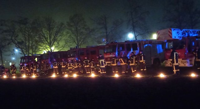 Bild: Blaulicht-Gottesdienst in Frankenhausen (Archiv)