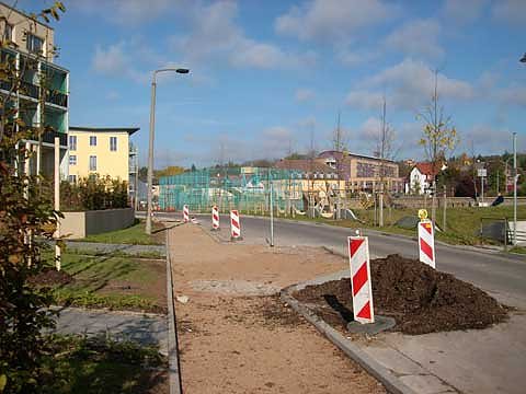 Bild: Bauma&szlig;nahme Crucisstra&szlig;e