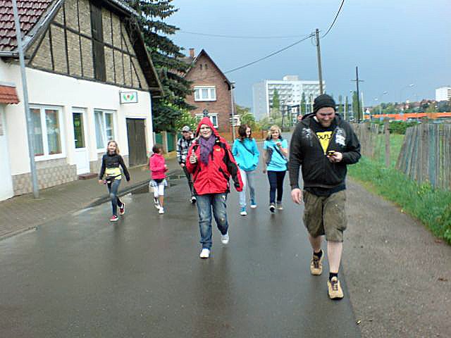 Schatzsuche im Stadteil Jecha (Foto: Haus der Jugend Sondershausen)