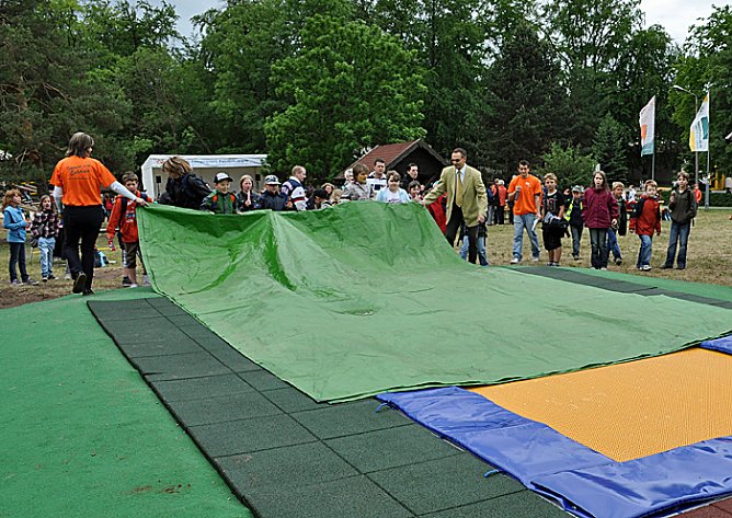 Neues Trampolin (Foto: Ferienpark Feuerkuppe)