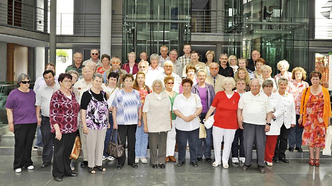Blindenverband zu Besuch im Bundestag (Foto: Wahlkreisb&uuml;ro Steinke)