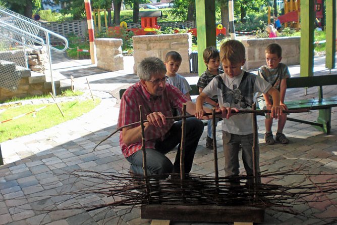 Selbst etwas erschaffen (Foto: Kindervilla Bad Frankenhausen)