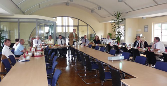 Innenminister bei Stadtwerken Sondershausen (Foto: Karl-Heinz Herrmann)