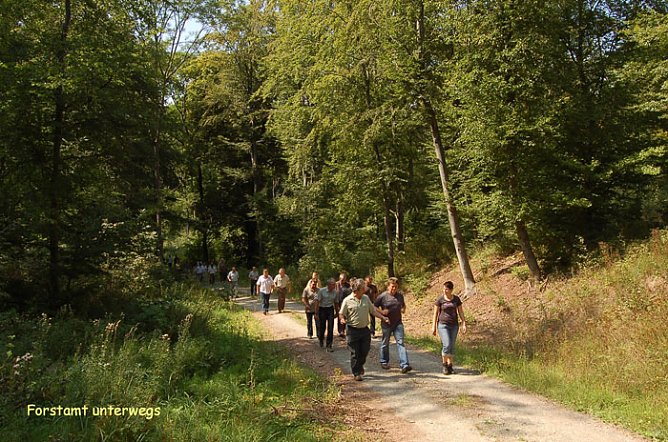 Wanderung zum Jubil&auml;um  (Foto: Forstamt Oldisleben)