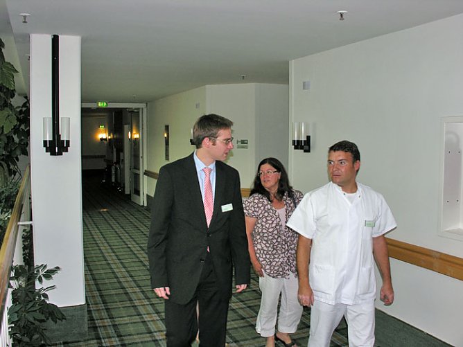 Kurth in Klinik (Foto: FDP Wahlkreisbüro) Kurth in Klinik (Foto: FDP Wahlkreisbüro)