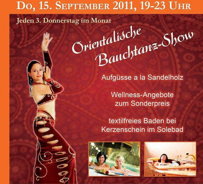 Mit orientalischen Bauchtanz (Foto: Kyffh&auml;user-Therme)