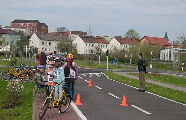 Radfahrausbildung Verkehrsgarten Sondershausen (Foto: Karl-Heinz Herrmann)