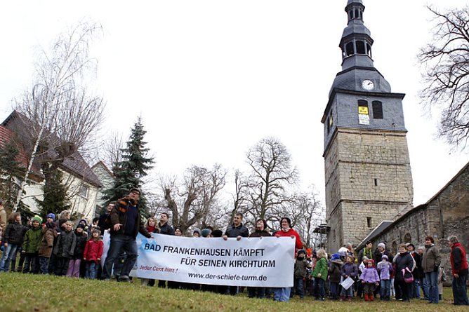 Kampf um den schiefen Turm (Foto: Stadt Bad Frankenhausen)