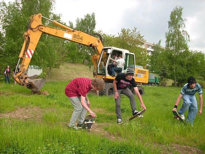 Spatenstich Skaterhalle (Foto: Karl-Heinz Herrmann)