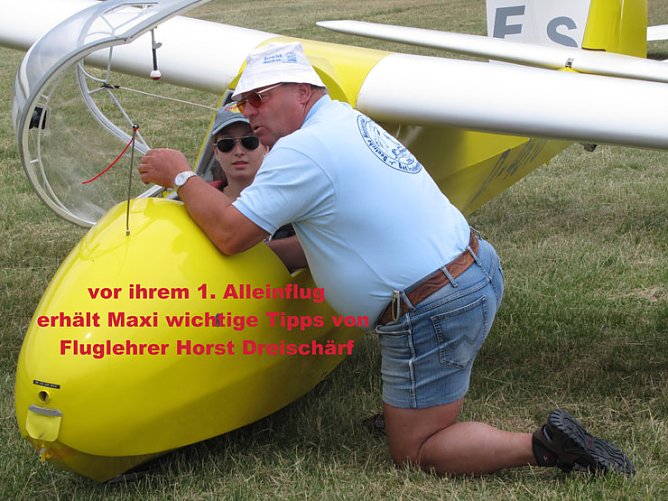 Fliegernachwuchs willkommen (Foto: Aeroclub Hans Grade e. V.)