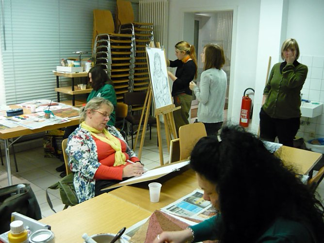 KURS "BILDNERISCHES GESTALTEN" (Foto: Fred B&ouml;hme)