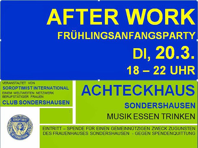 After Work Party zum Fr&uuml;hlingsanfang (Foto: Soroptimist Club Sondershausen)