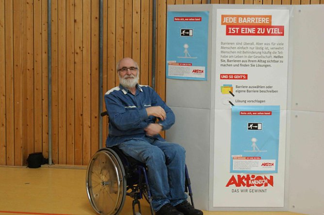 Behinderungen nacherlebt (Foto: R&uuml;diger Herdin)