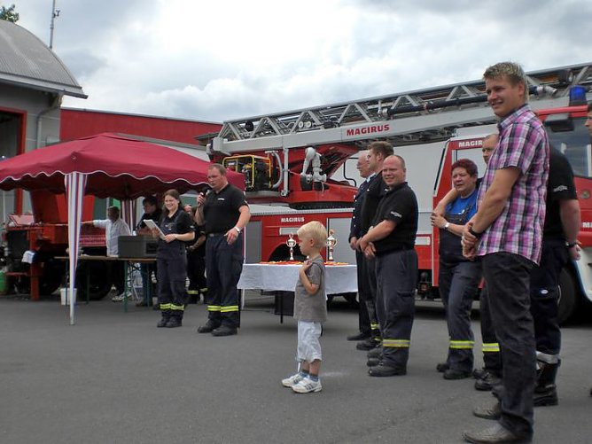 Feuerwehrjugend im Einsatz (Foto: Jugendfeuerwehr Bad Frankenhausen)