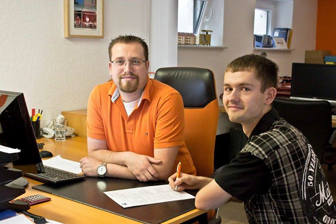 Ausbildung in Sonderh&auml;user Kreativschmiede (Foto: maniax-at-work.de)