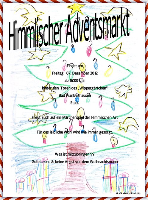 Weihnachtsmarkt (Foto: Wippergärtchen Bad Frankenhausen) Weihnachtsmarkt (Foto: Wippergärtchen Bad Frankenhausen)