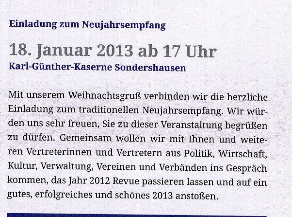 Irritationen beim Neujahrsempfang (Foto: Karl-Heinz Herrmann)