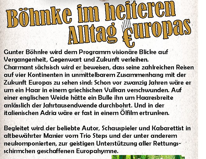 Günther Böhnke zu Gast (Foto: Stadt Bad Frankenhausen) Günther Böhnke zu Gast (Foto: Stadt Bad Frankenhausen)