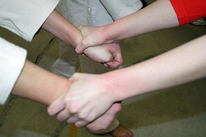 Schweiß, blaue Flecken und coole Mädels (Foto: Andreas Reich) Schweiß, blaue Flecken und coole Mädels (Foto: Andreas Reich)