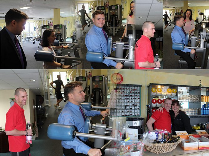 Bundestagsmitglied lässt Muskeln spielen (Foto: Rüdiger Schraps) Bundestagsmitglied lässt Muskeln spielen (Foto: Rüdiger Schraps)