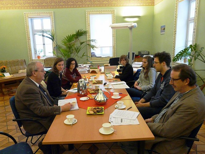 Studentinnen aus Frankreich (Foto: Landratsamt Kyffhäuserkreis) Studentinnen aus Frankreich (Foto: Landratsamt Kyffhäuserkreis)