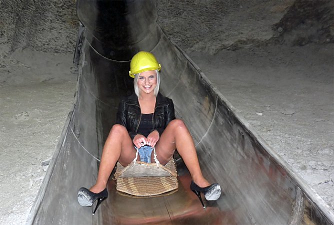 Models im Bergwerk? (Foto: Karl-Heinz Herrmann)