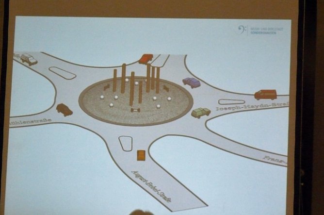 Kreisel am Franzberg Sondershausen (Foto: Karl-Heinz Herrmann) Kreisel am Franzberg Sondershausen (Foto: Karl-Heinz Herrmann)