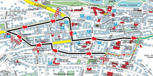 Ver&auml;nderte Festumzugsroute (Foto: Stadt Sondershausen)