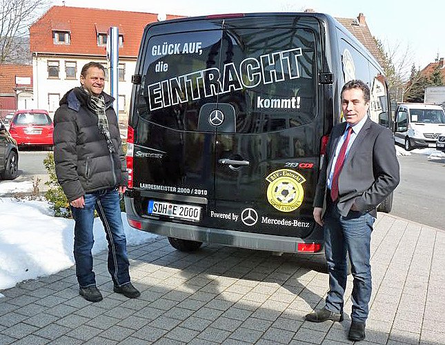 Gl&uuml;ckauf, die Eintracht kommt... (Foto: Karl-Heinz Herrmann)
