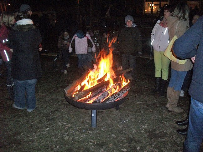 Das kleinste Osterfeuer der Welt (Foto: Domizil Bad Frankenhausen)