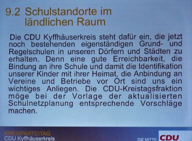 Für Erhalt der Schulstandorte (Foto: Karl-Heinz Herrmann) Für Erhalt der Schulstandorte (Foto: Karl-Heinz Herrmann)