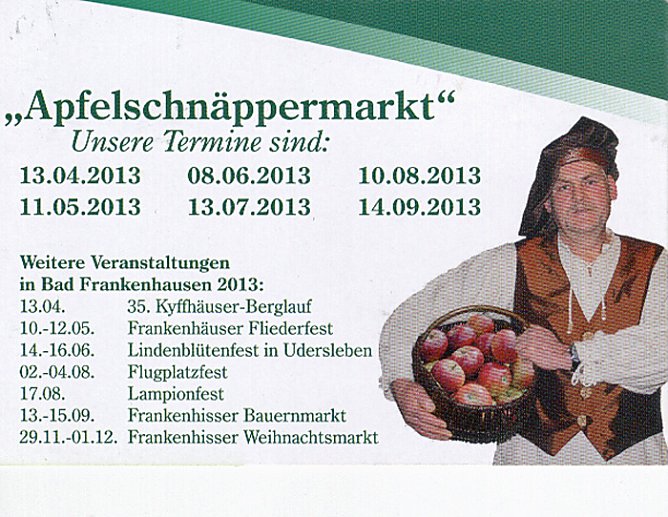 Wieder Marktzeit (Foto: Stadt Bad Frankenhausen)