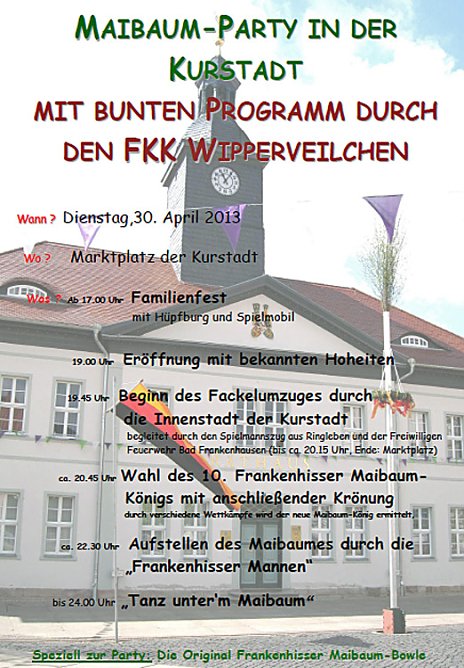 Wieder Maibaumparty (Foto: Stadt Bad Frankenhausen)