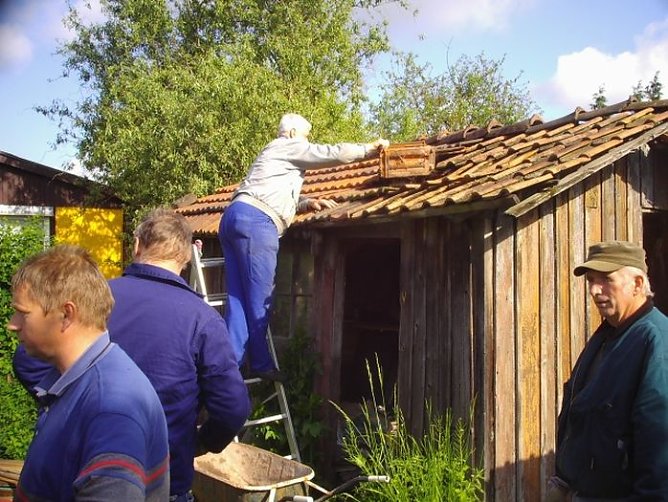 Gemeinn&uuml;tziger Arbeitseinsatz  in Gl&uuml;ckauf (Foto: Thomas Leipold)