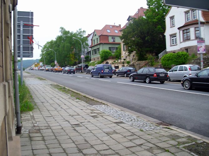Stau, Ratlosigkeit bei den Autofahrern, (Foto: Thomas Leipold) Stau, Ratlosigkeit bei den Autofahrern, (Foto: Thomas Leipold)