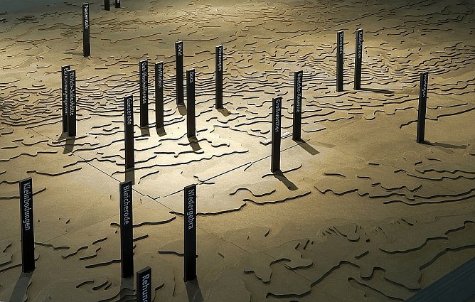 Das Lagernetz (Foto: KZ-Gedenkst&auml;tte Mittelbau-Dora)