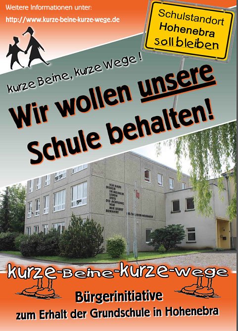 Dank gesagt. (Foto: Bürgerinitiative Hohenebra) Dank gesagt. (Foto: Bürgerinitiative Hohenebra)