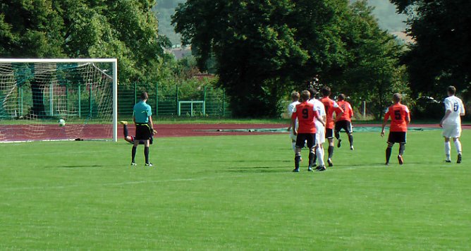 Da zappelt er im Netz (Foto: Karl-Heinz Herrmann)