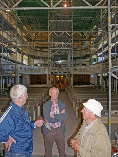 Deckengem&auml;lde mit Diskussion (Foto: Karl-Heinz Herrmann)