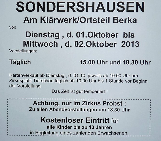 Gastspiel gestartet (Foto: Zirkus Probst)