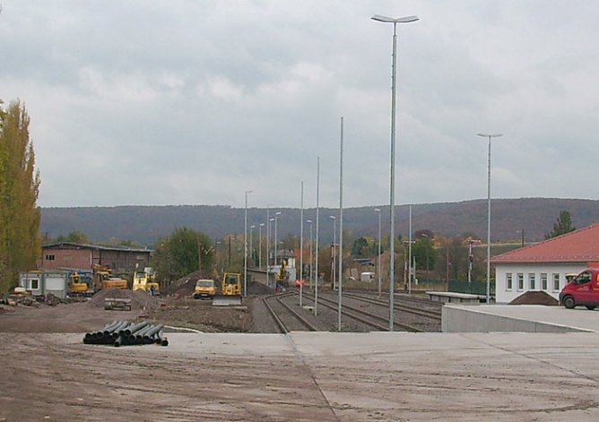 Verladerampe Bahnhof Sondershausen (Foto: Karl-Heinz Herrmann) Verladerampe Bahnhof Sondershausen (Foto: Karl-Heinz Herrmann)
