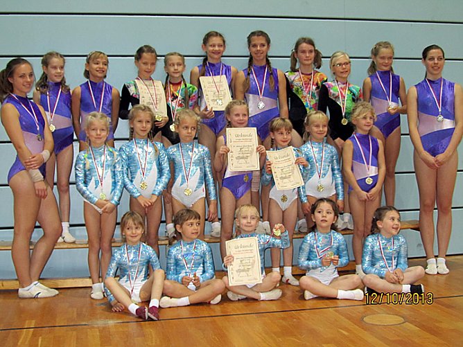 Bei Turngaumannschaftsmeisterschaften erfolgreich (Foto: SV Glückauf Sondershausen Turnen) Bei Turngaumannschaftsmeisterschaften erfolgreich (Foto: SV Glückauf Sondershausen Turnen)